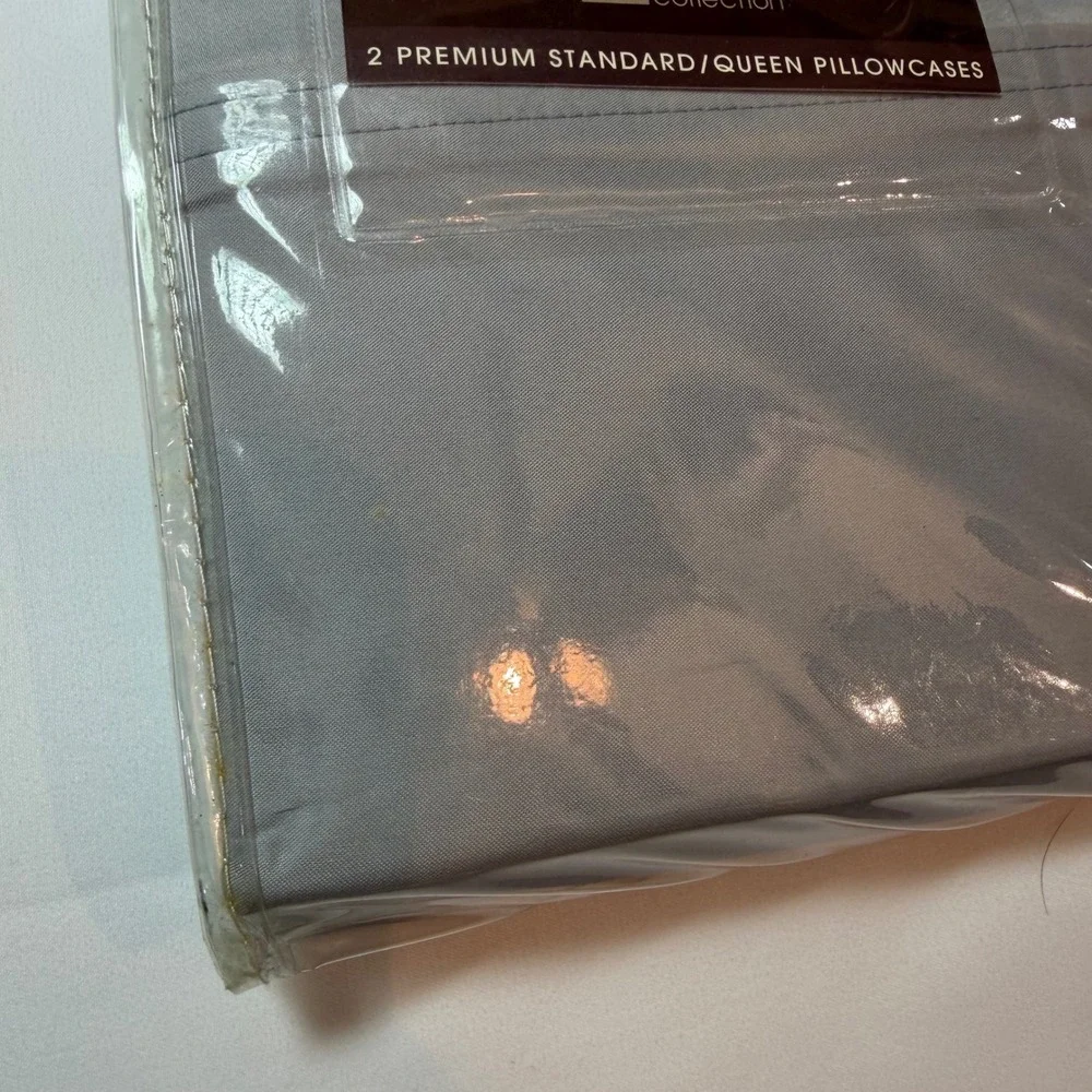 Chris Madden JCPenney 450 TC Pima Cotton Sateen Pillowcases Blue Rain 2pk Queen‎